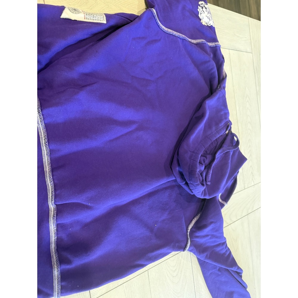 Authentic Apparel LSU Tigers Purple Contrast Stitch Hoodie Mens‎ XL NCAA Graphic - Picture 8 of 10